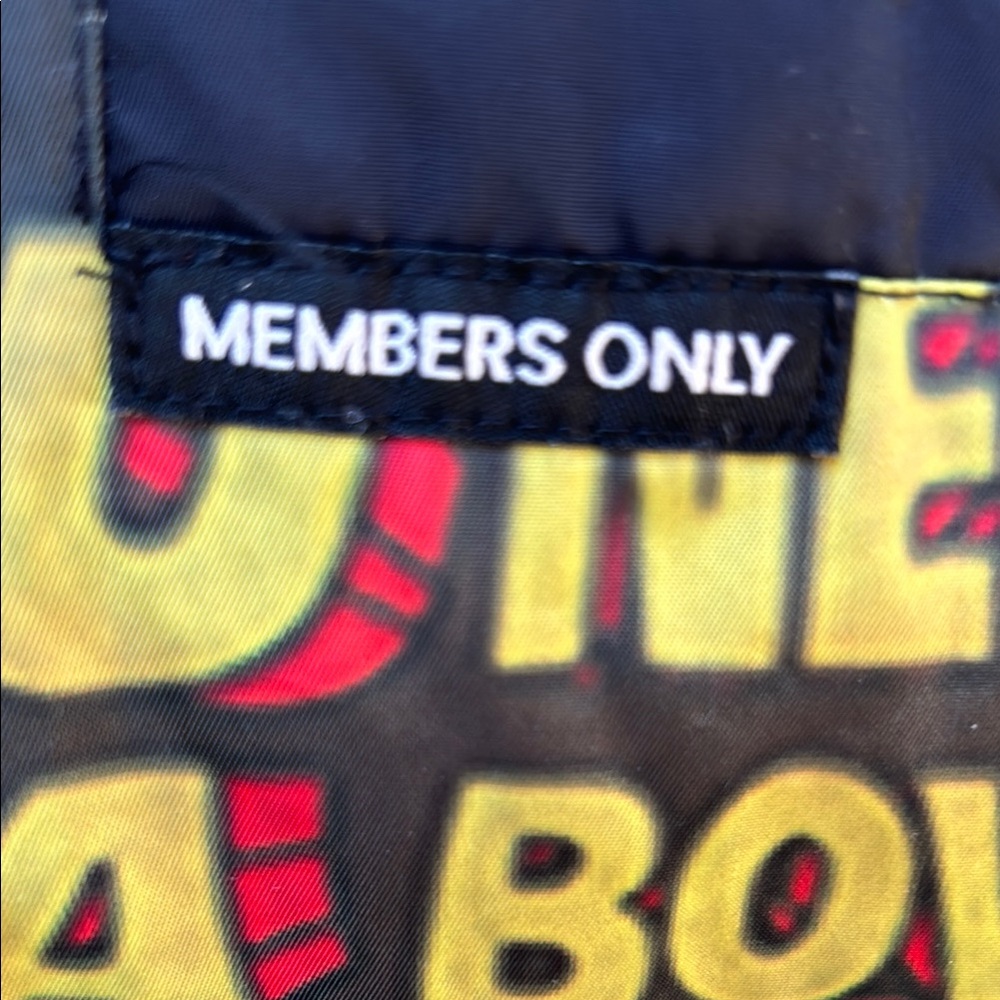 Warner Bros. Colorful Patchwork Bomber Jacket - image 2